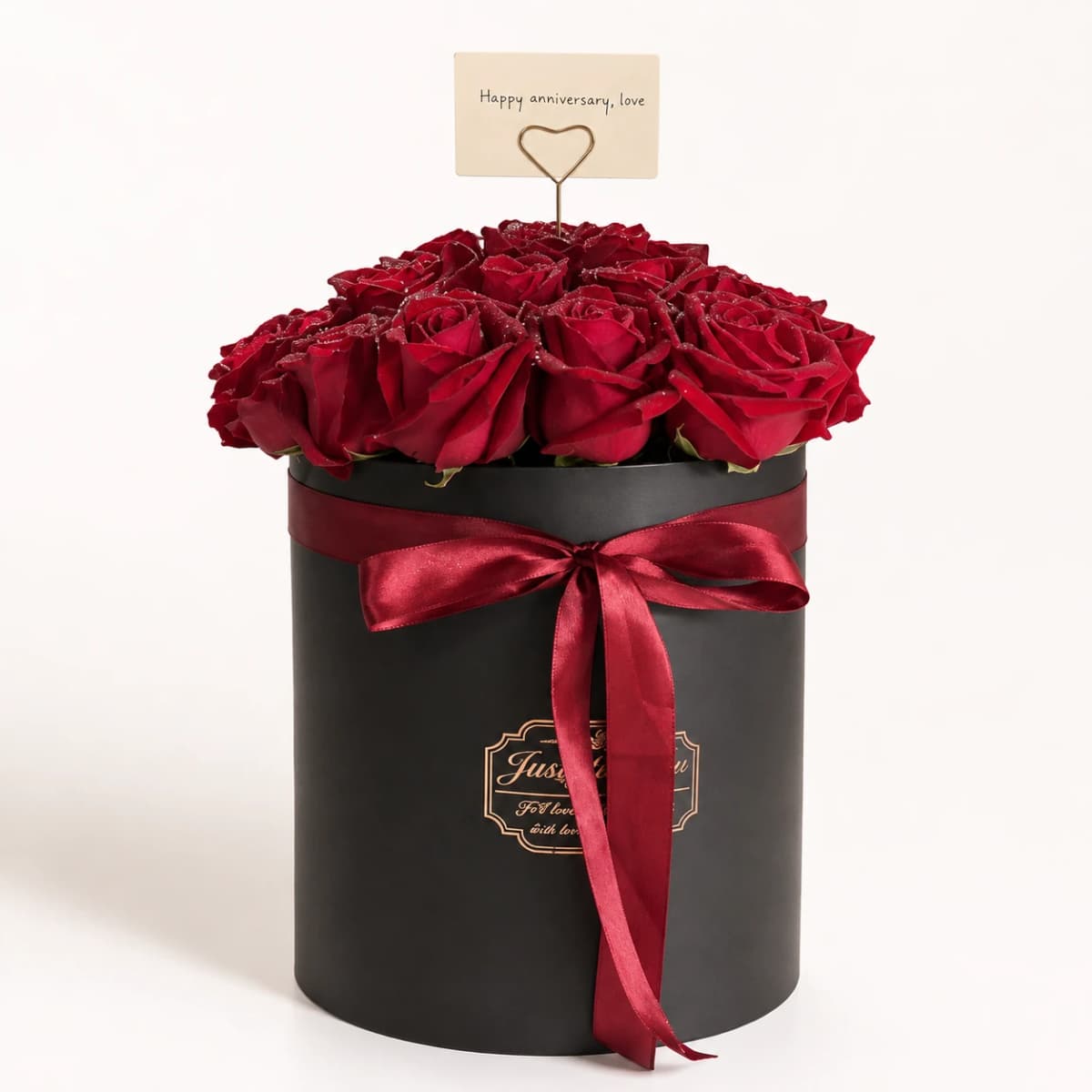 Red Roses in Black Box