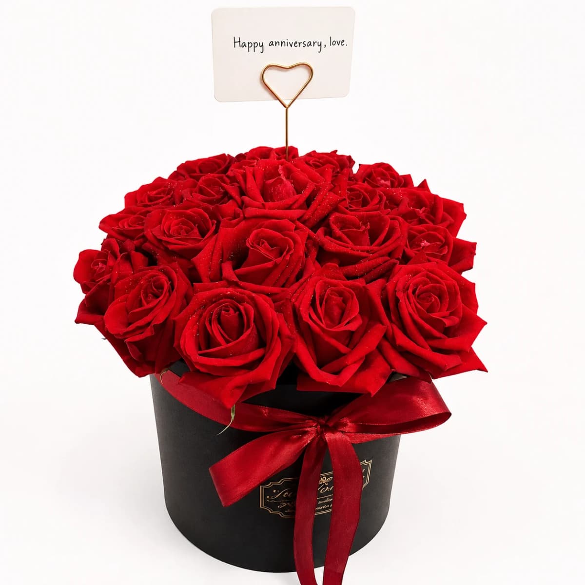 Red Roses in Black Box