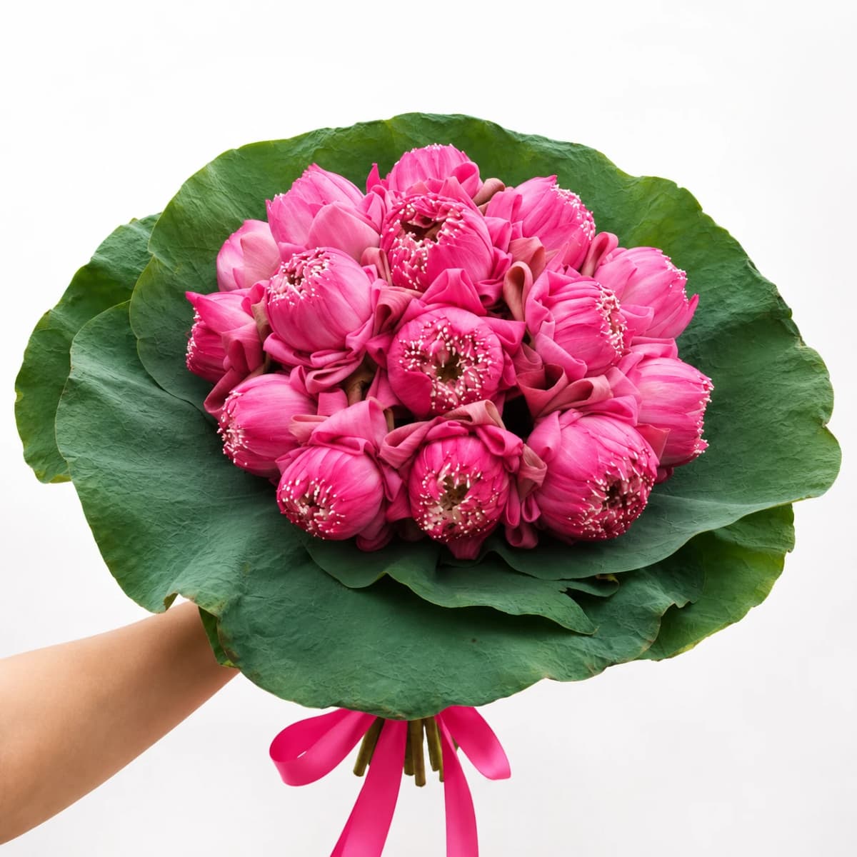 Elegant Pink Lotus Bouquet