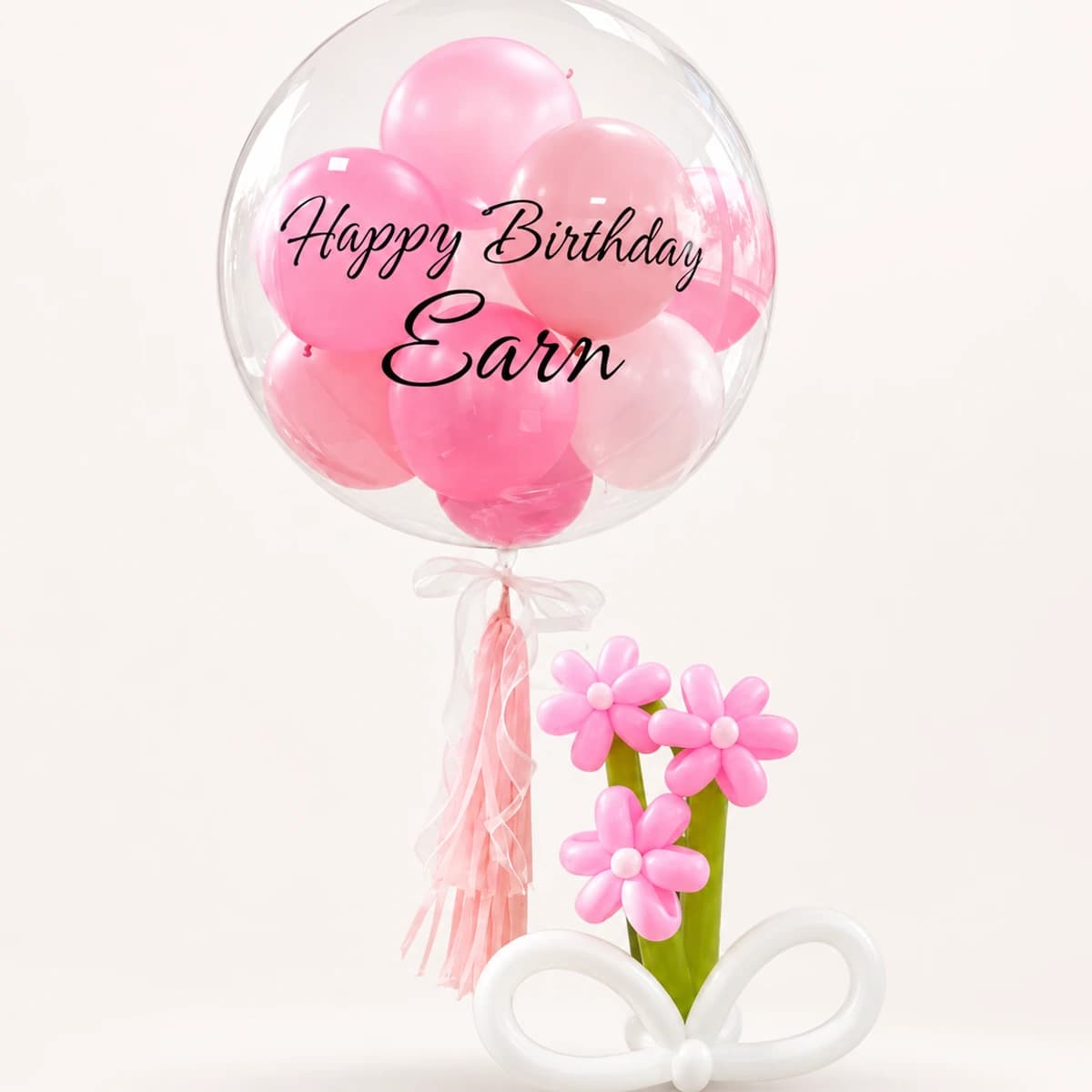 Pink Birthday Balloon Bouquet