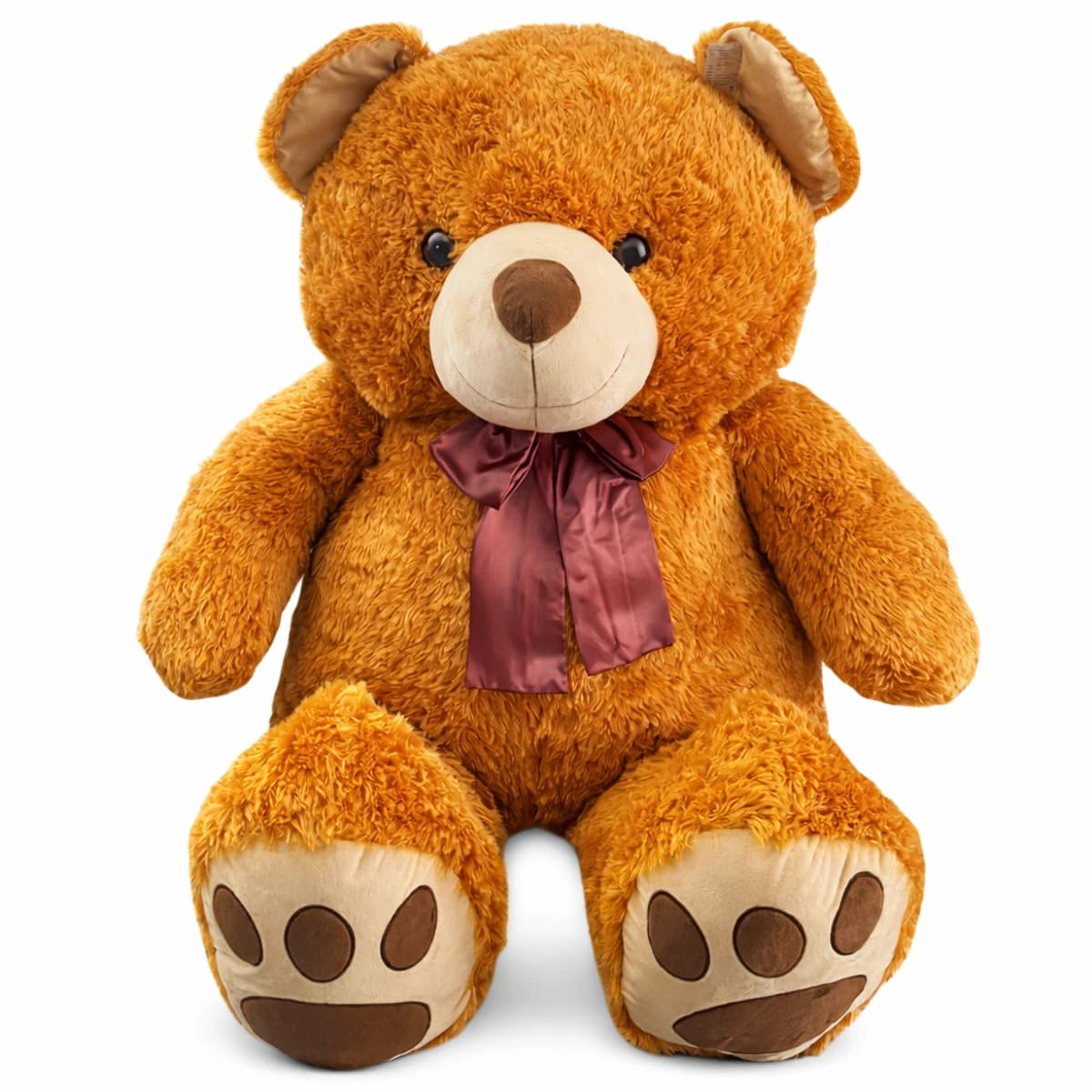 Make any surprise feel warmer with this large brown teddy bear, designed as a soft and memorable gift for birthdays, anniversaries, romantic occasions, or sweet everyday surprises. Its plush texture, classic ribbon detail, and oversized look make it a perfect add-on for flower delivery or a thoughtful gift on its own in Chiang Mai.