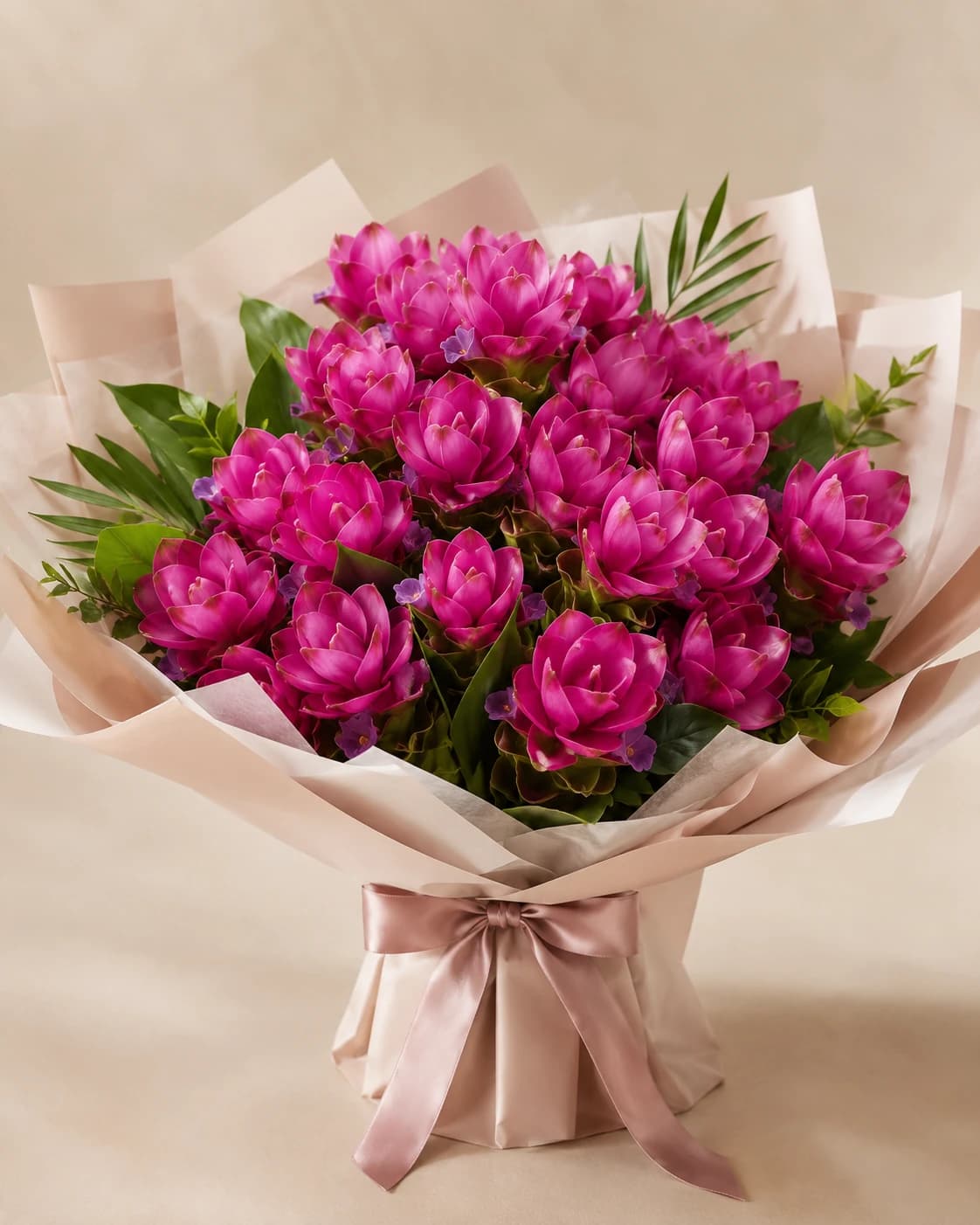 Pink Siam Tulips bouquet flower delivery Chiang Mai